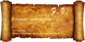 Feiner Veronika névjegykártya